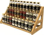 Bamboo Spice Rack: Large Spice Shelf for Kitchen Countertop Pantry Cabinet Organizer, Holds 24 Spice Jars (2.1") - Image 2