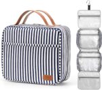 Bosidu Hanging Travel Toiletry Bag,Large Capacity Cosmetic Travel Toiletry Organizer for Women with 4 Compartments & 1 Sturdy Hook,Perfect for Travel/Daily Use/Christmas - Image 2
