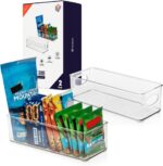 CLEARSPACE Plastic Pantry Organization and Food Storage Bin – Great Kitchen Fridge Organizer Bins, 2 Pack - Image 2