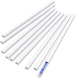 Delamu 128in Cord Hider for 1 Cord, Self-Adhesive Cord Covers for Wires on Wall, Easier Install Wire Covers for Cords on Wall, Cable Wire Hider, Cable Cover Management Raceway, W0.48 H0.3in, White - Image 2