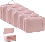 Double-Layered Compression Packing Cubes for Travel, Luggage Organizer Bags Compressible for Suitcase Packing Bag Travel Accessories, Pink, M - Image 2