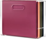 File Organizer for Desk - This Acrylic Storage Box is great for Office Organization - Its Modern Acrylic Magazine Holder makes a Great Gift for Home/Work Space - Image 2