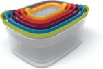 Joseph Joseph Nest Lock Plastic BPA Free Food Storage Container Set with Lockable Airtight Leakproof Lids, 12-Piece, Multi-Color - Image 2