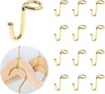 Metal Clothes Hanger, 36 Pack Connector Hooks Stable Gold Metal Outfit Hangers Extender Clips Organizer Strong Mini Cascading Hanger Hooks - Image 2