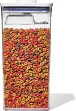 OXO Good Grips Pet POP Container – 6.0 Qt/5.7 L with Half Scoop, Ideal for up to 6.5lbs of Dog Food or 4.5lbs of Cat Food, Airtight Dog and Cat Food Storage Container, BPA Free, Clear - Image 2