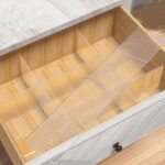 Onerbuy 8pcs Adjustable Grid Drawer Dividers DIY Plastic Closet Separator Tidy Organizer Container for Underwear Socks Belt Office Supplies(Transparent White) - Image 2