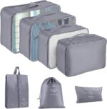 Packing Cubes for Travel - 7 Set Luggage Organizer Bags for Family, Mesh Breathable Travel Packing Cubes for Suitcases Durable Essentials Bags Set with Large Toiletries Bag - Image 2