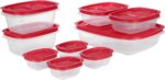 Rubbermaid EasyStore Large Containers, 18-Piece Set, Food Storage Containers, Food Storage Containers with Lids - Image 2