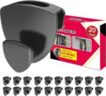 Space Saving Hanger Hooks 20Pcs, Upgrade Heavy Duty Space Saver Hangers Connector Hooks for Clothes, Premium Hanging Closet Organizer for Dorm, Ganchos para Colgar Ropa, Black - Image 2