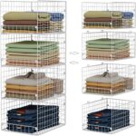 Stackable Closet Organizers and Storage - 4-Tier Stackable Storage Bins, Foldable Closet Shelf Organizer Basket, Clothes Organizers and Storage Shelves for Closet Organizer System(15.7"x11.8"x34.64") - Image 2