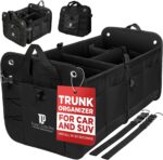 TRUNKCRATEPRO Trunk Organizer For Car, Suv, Truck | Premium Adjustable Multi Compartments Collapsible Car Trunk Organizer With Securing Straps & Non-Slip Bottom (Large Size, Black) - Image 2
