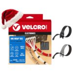 VELCRO Brand 150pk Cable Ties Value Pack, 8in | Stocking Stuffer Gifts for Tech Lovers | For Wire Management and Cord Organizer | Replace Zip Ties with Reusable Straps, Reduce Waste - Image 2