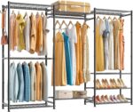 Wardrobe Closet Heavy Duty Clothes Rack, Portable Closet Organizer System with 4 Hang Rods & 8 Shelves, Metal Clothing Rack Garment Rack for Hanging Clothes, Max Load 890 LBS - Image 2
