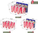 BALEINE Clear Plastic Storage Bins, Pantry Organization, BPA Free Stackable Refrigerator Organizers and Storage with Handles for Kitchen Fridge Cabinet Bathroom (6PK, 9.5x5.5x4.5) - Image 4