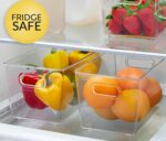 Set of 6 Clear Plastic Storage Bins With Handles, Containers To Organize Pantry, Fridge, Cabinet, Kitchen, Countertop, Closet, Cupboard, Home Organization and Storage - Image 4