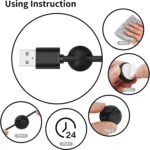 Cord Holder Cable Clips, 12PCS Black Adhesive Cord Organizer Charger Holder Wire Management Keeper for Nightstand, Desk, Office or Mouse - Image 7