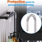 YUOROS Shower Caddy Hanging, Over the Door Shower Organizer Rack 304 Stainless Steel Rustproof (Silver) - Image 4