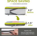 Cipway Mesh Compression Packing Cubes, Ultralight See Through Luggage Organizer Bags, Travel Essentials for Carry on Suitcase（3 Pcs,White） - Image 5