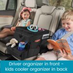 High Road Large CarHop Car Seat Organizer for the Front or Back Seat for Kids and Adults with Cup Holder Tray, Side Pockets and Cooler Compartment - Image 3