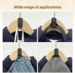 30pcs Clothes Hanger Hooks, Plastic Mini Cascading Organizer, Space Saving, Grey - Image 4