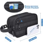 Hygiene Bag Tactical Inspired Mens Toiletry Shower Shave Kit Grooming Bag for Travel YKK Zippers Water-resistant Fabric Military Molle - Image 5