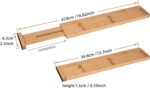 Bamboo Drawer Dividers Expandable 14"-19", Kitchen Drawer Dividers Organizers 4 Pack,Nursery Drawer Organizers And Dividers Cushioning Pads - Image 4