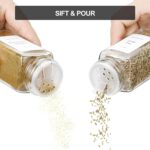 Spice Drawer Organizer with 18 Spice Jars,216 Labels,50 Non-slip Rubber, Bamboo 4 Tier Seasoning Rack Tray Insert for Kitchen Drawers,Cabinets,Countertop,9" Wide x 15.8" Deep - Image 5