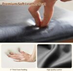 Shoe Rack Bench with Storage - Entryway Bench 40inch 2-Tier Shoe Bench with PU Cushion, Solid Wood Legs Flip Top Entryway Organizer Space Saving - Image 5