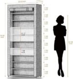 Covered Shoe Rack Tall Metal Shoes Rack Organizer for Entryway Garage Closet Tall Shoe Shelf Shoe Storage Cabinet Free Standing Large Garage Shoes Racks Organizer - Image 4