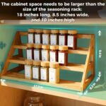 Bamboo Tiered Spice Rack, for Countertop Spice Organizer for Pantry Spice Shelf Organizer Kitchen Spices Rack，Cabinet spice rack，Cabinet seasoning rack - Image 4