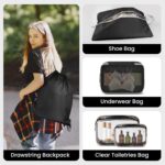 10 Set Compression Packing Cubes, Lightweight Travel Essentials, Stretchable Expandable Storage Bags, Compression Bags for Travel Accessories Luggage Storage Set (10 Pcs, Black) - Image 4