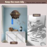 Key Holder Wall Mount with Shelf and Hooks, 11.8 Inch Entryway Gold Key Rack Hanger, Rustic Key Holder for Wall Decor - Image 4