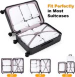 8 Set Compression Packing Cubes for Travel, Waterproof Luggage Organizers, Suitcase Organizer Set for Carry-On & Checked Baggage, Travel Accessories for Men & Women - Image 3