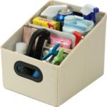 Car Seat Organizer Collapsible Passenger Seat Organizer Car Caddy Organizer Backseat Car Storage Organizer Front Seat for Kids beige, M - Image 4