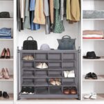 STORAGE MANIAC Stackable Shoe Cubby Organizer, Free Standing Shoe Cube Rack for Entryway, Bedroom, Apartment, Closet, 20-Cube Gray - Image 3
