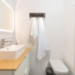 Mkono Towel Holder Wall Mounted Towel Racks for Bathroom Farmhouse Decor Rustic Wood Towel Hooks Hang Towels Bathrobe Coat Clothing 12.6" x 5.2" Bath Towel Hanger Storage Organizer - Image 3