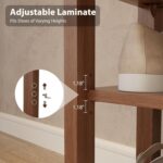 AQIMUELE Wood Shoe Rack Bench for Entryway, 2 Tier Shoe Rack for Front Door Entrance, Shoe Bench with Shoe Storage for Entryway, Bedroom, 23.6" - Image 3