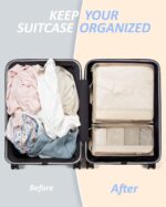 BAGSMART Keep Shape Packing Cubes, 7 Set for Travel, Lightweight Cubes, Suitcase Organizer Bags Set for Essentials - Image 5