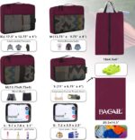 BAGAIL 8 Set/9 Set Packing Cubes Luggage Packing Organizer for Travel, Suitcase Packing Bags for Travel Accessories - Image 3