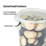 Cambro Food Storage Containers with Lids (BPA-Free) - 4 Quart Food Storage Container (2 Pack) - Image 3