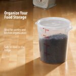 Cambro Food Storage Containers with Lids (BPA-Free) - 4 Quart Food Storage Container (2 Pack) - Image 5