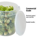 Cambro Food Storage Containers with Lids (BPA-Free) - 4 Quart Food Storage Container (2 Pack) - Image 6