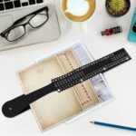 PerKoop Plastic All Purpose Document Sorter Alphabetical File Organizer Compact Upright Space Saving Paper Organizer for File Office, Black, 2.52 x 23.5 inches(1 Set) - Image 3