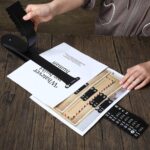 PerKoop Plastic All Purpose Document Sorter Alphabetical File Organizer Compact Upright Space Saving Paper Organizer for File Office, Black, 2.52 x 23.5 inches(1 Set) - Image 8