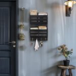 Mail Organizer Wall Mount with 4 Key Hooks, Rustic Wooden Hanging Mail Sorter Farmhouse Key Holder for Wall Decoration, 2-Slot Wall File and Magazines Bill Letter Holder - Image 3