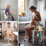 YUOROS Shower Caddy Hanging, 304 Stainless Steel Shower Organizer Rack for Shower Chair Bench for Elderly Seniors Disabled Handicap - Image 3