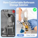 YUOROS Shower Caddy Hanging, 304 Stainless Steel Shower Organizer Rack for Shower Chair Bench for Elderly Seniors Disabled Handicap - Image 4