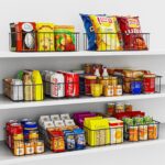 Joben Oligey 12 PACK (3 Szie) Small Wire Storage Baskets for Organizing,Pantry Organization Bins for Cabinets, Metal Basket for Kitchen, Bathroom Organizer (Black) - Image 5