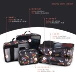 Disney Minnie Mickey Stitch Packing Cubes - Winnie the Pooh, Princess Cinderella, Cars, Toy Story 5 Piece Packing Cubes Compression - Travel Essential - Luggage Suitcase Organizer Set - Image 3