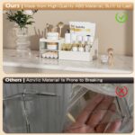 Subsky Makeup Organizer with Drawers, Easy Storage for Beauty Products Brushes, Multifunction Plastic Desk Organizer, Cosmetics Organizer for Countertop Dresser Vanity and Bathroom (White) - Image 4